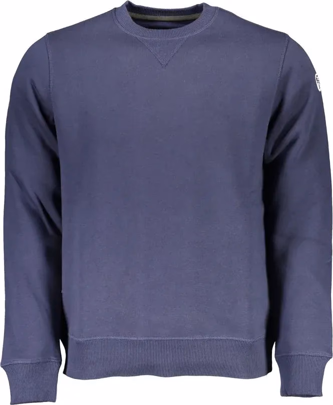 North Sails Blue Cotton Men Sweatshirt