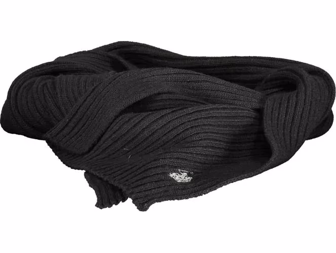 U.S. POLO ASSN. Black Wool Men's Scarf
