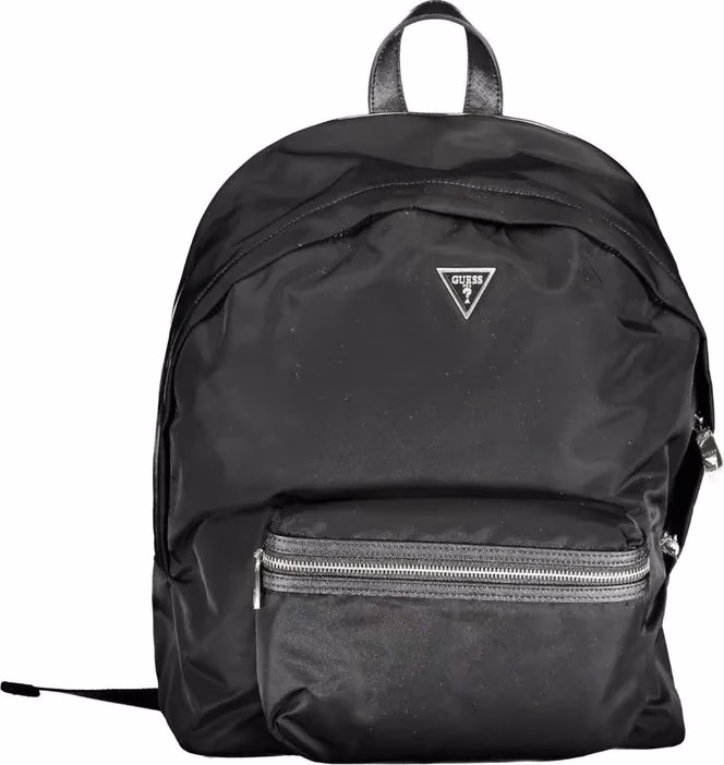 Guess Jeans Nero Nylon Men Backpack