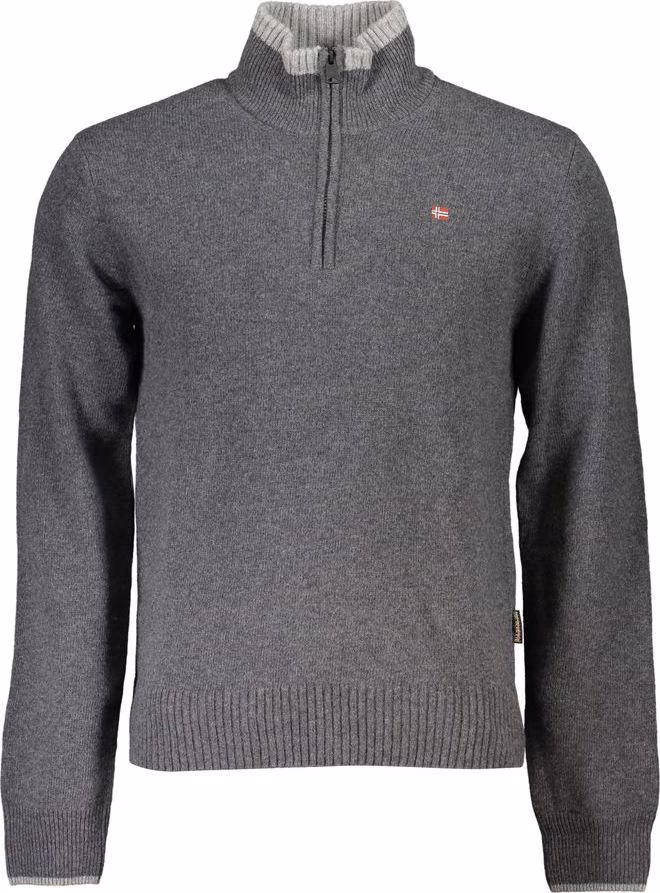 Napapijri Grigio Tessuto Men Sweater