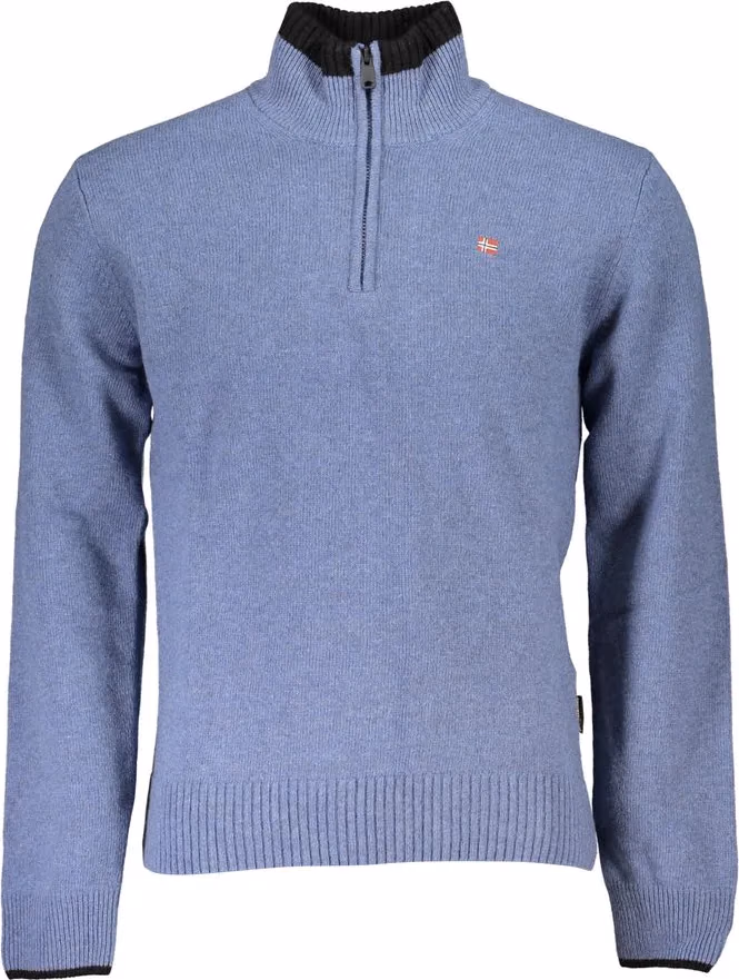 Napapijri Blue Tessuto Men Sweater