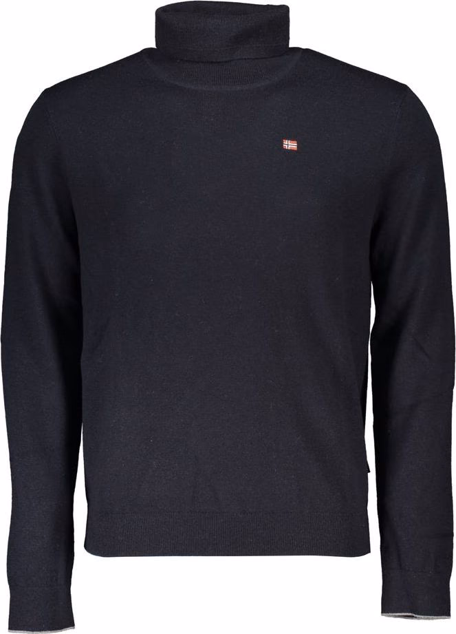 Napapijri Black Tessuto Mens Sweater High Neck