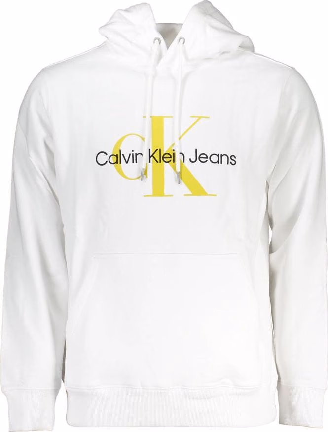Calvin Klein White Cotton Men Sweatshirt
