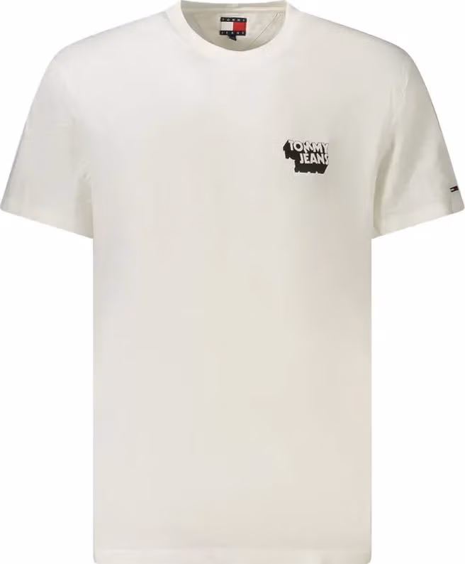 Tommy Hilfiger Bianco Cotton Men T-Shirt
