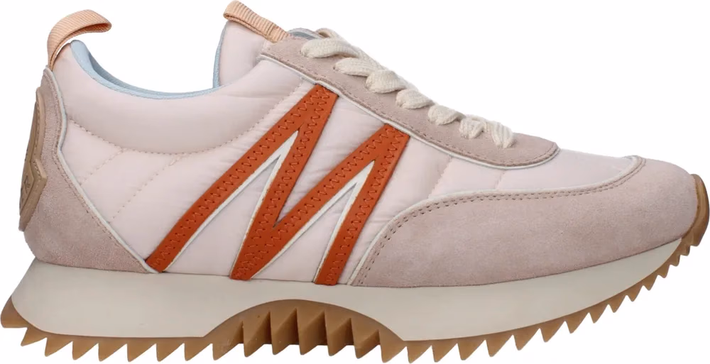Moncler Pink Fabric Chunky Sneakers