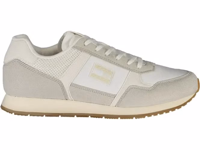 Tommy Hilfiger Bianco Polyurethane Men Sneaker