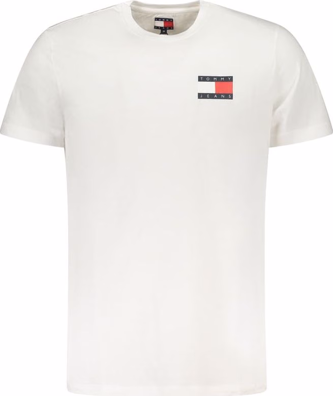 Tommy Hilfiger White Cotton Men's T-Shirt