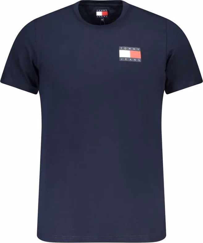 Tommy Hilfiger Blue Cotton Men T-Shirt
