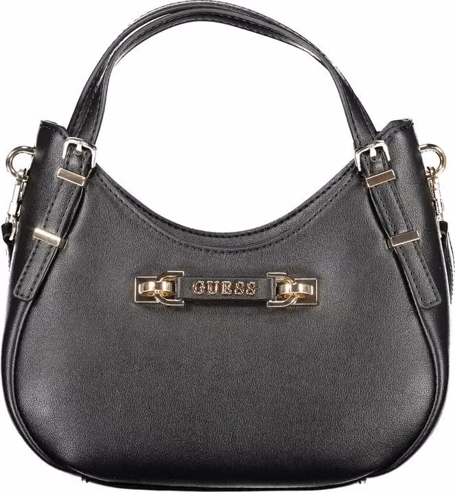 Guess Jeans Nero Poliuretano Women Handbag