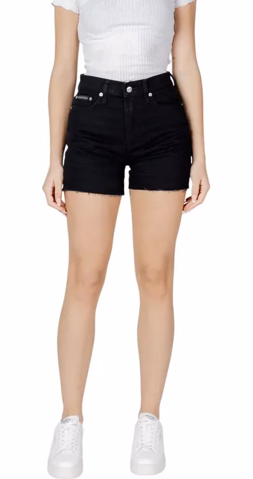 Calvin Klein Jeans Black Cotton Shorts