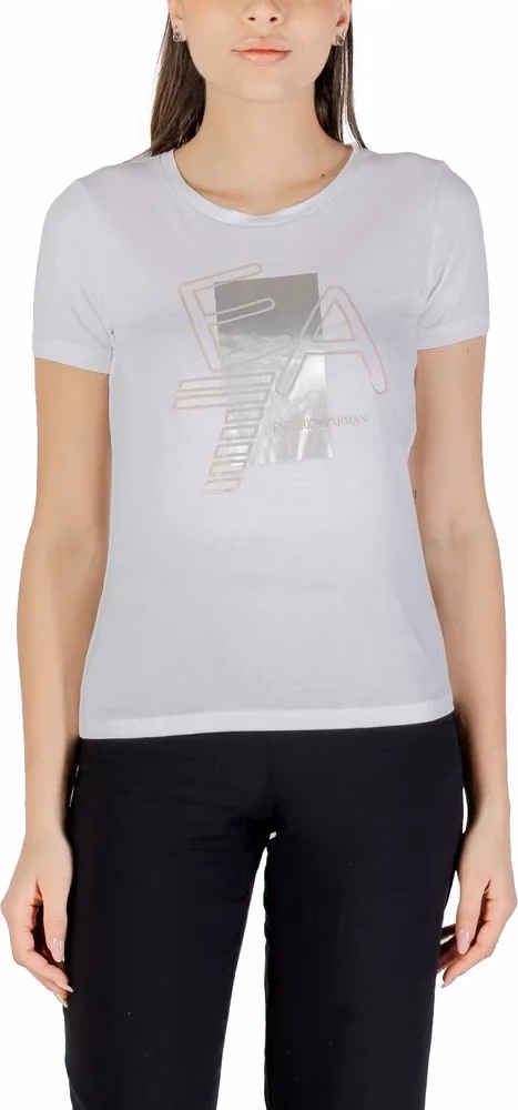 EA7 Emporio Armani White Cotton T-Shirt