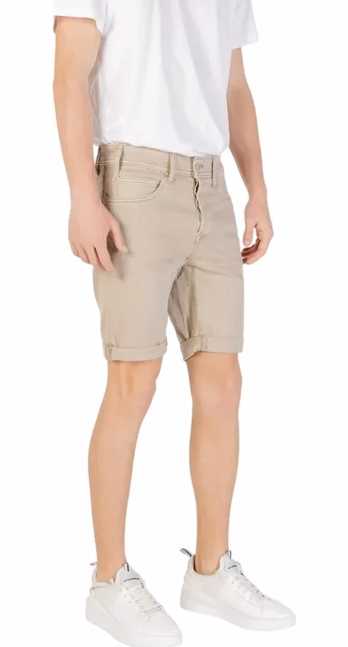 Replay Green Cotton Bermuda Shorts