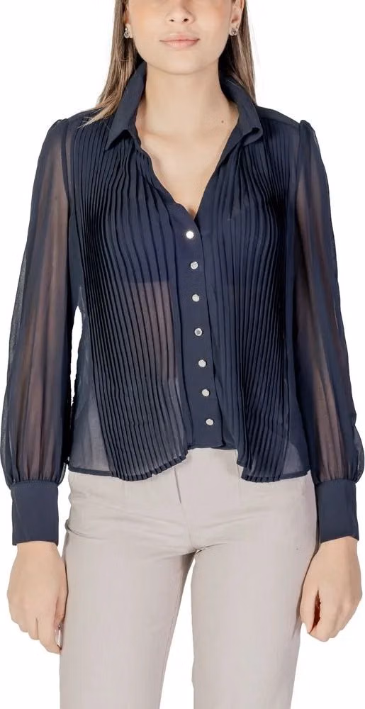 Morgan De Toi Blue Polyester Blouse