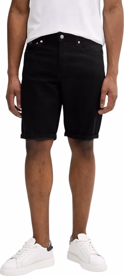 Calvin Klein Jeans Black Cotton Bermuda Shorts