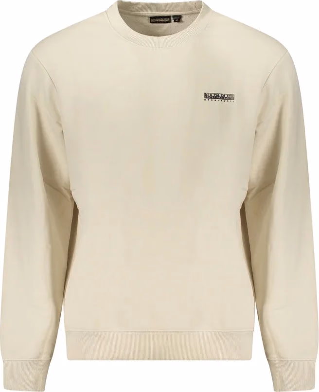 Napapijri Beige Cotton Men Sweatshirt