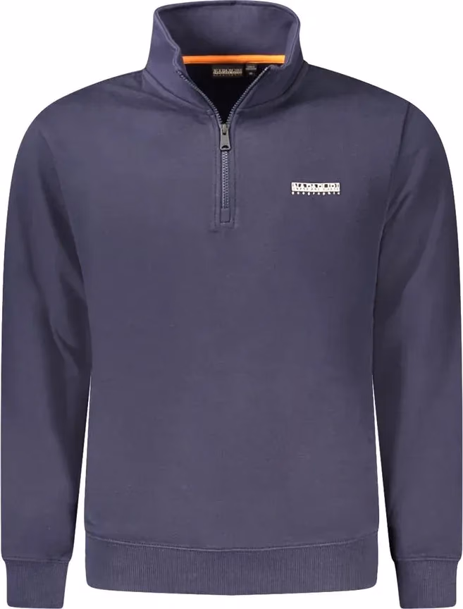 Napapijri Blue Cotton Men Sweatshirt