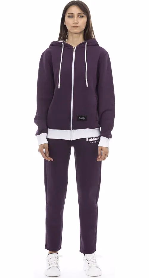 Baldinini Trend Purple Cotton Women Sweater