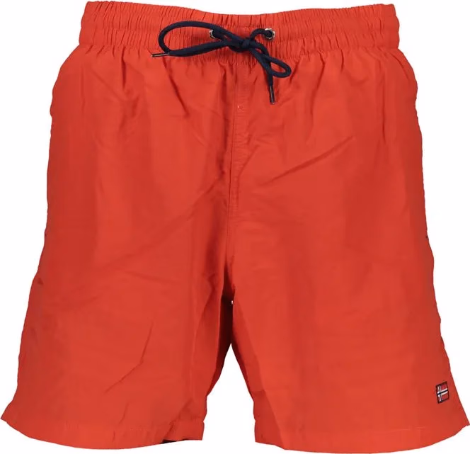 Norway 1963 Rosso Poliammide Men's Swim Boxer