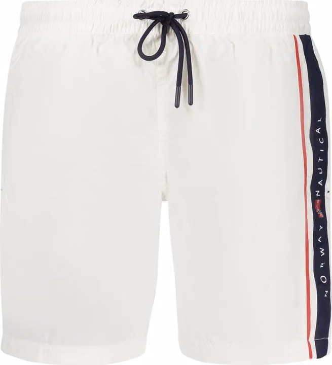 Norway 1963 White Polyamide Men's Swim Boxer