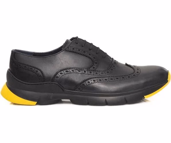 Cerruti 1881 Gray Cowhide Men's Oxford Shoe