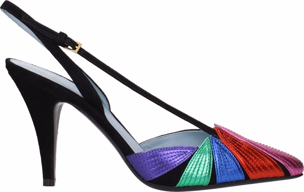 Valentino Garavani Black Leather High Heel Pumps