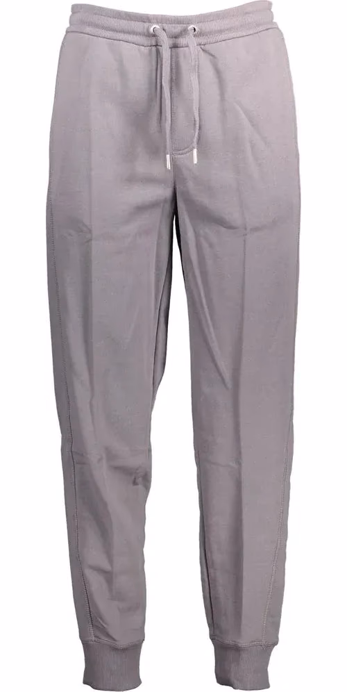 Calvin Klein Grigio Cotton Men Sport Trouser