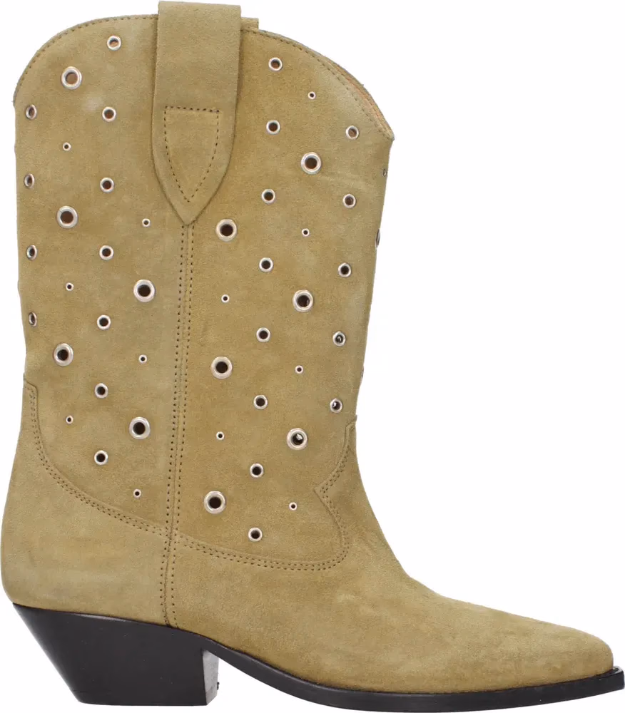 Isabel Marant Beige Leather Ankle Boots