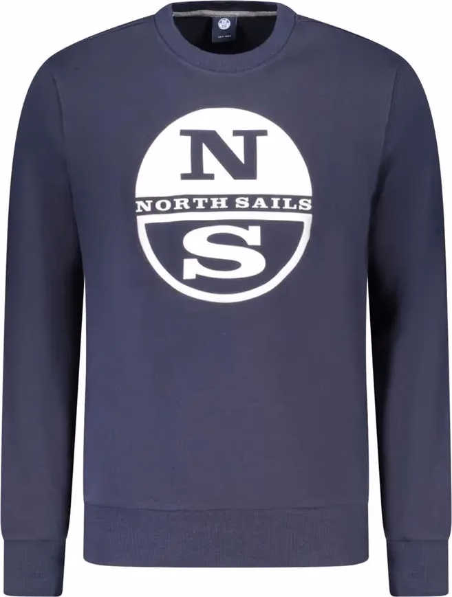 North Sails Blue Cotton Men's Sweatshirt