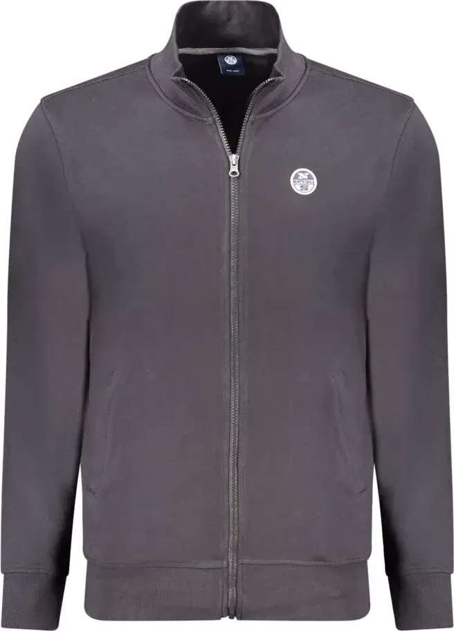 North Sails Black Cotton Men's Sweatshirt