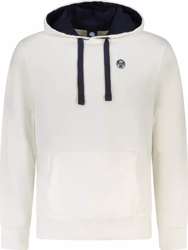 North Sails White Cotton Men's Hooded Sweatshirt