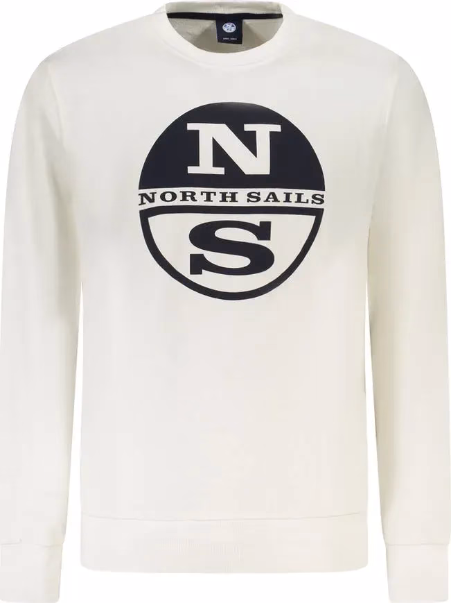 North Sails White Cotton Men's Sweatshirt