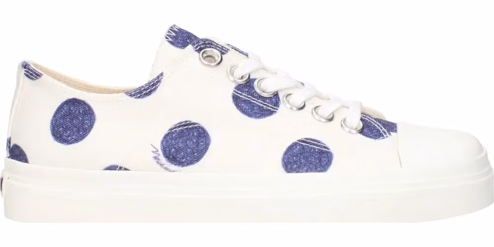 Moschino White Fabric Low Top Sneakers