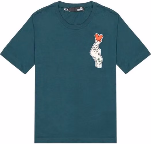Love Moschino Black Cotton T-Shirt
