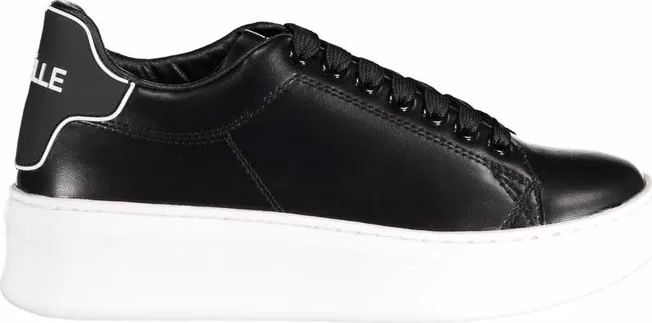 Gaelle Paris Black Polyurethane Women Sneaker