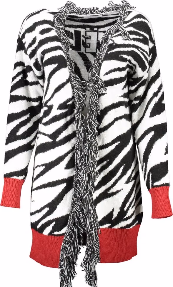 Gaelle Paris Bianco Acrylic Women Cardigan