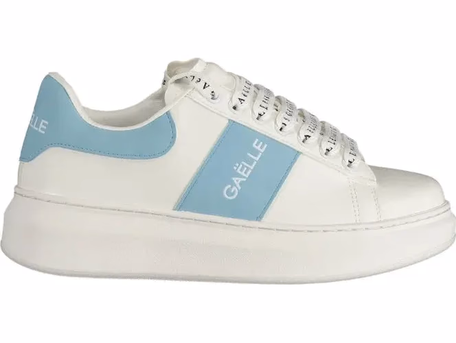 Gaelle Paris Bianco Polyurethane Women Sneaker