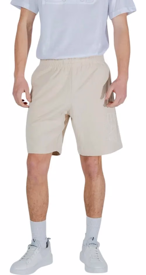 EA7 Emporio Armani Beige Cotton Bermuda Shorts