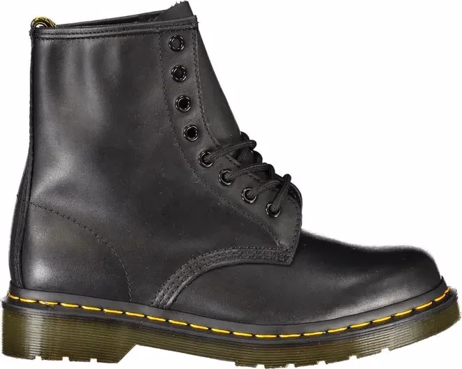 Dr. Martens Black Leather Unisex Ankle Boot