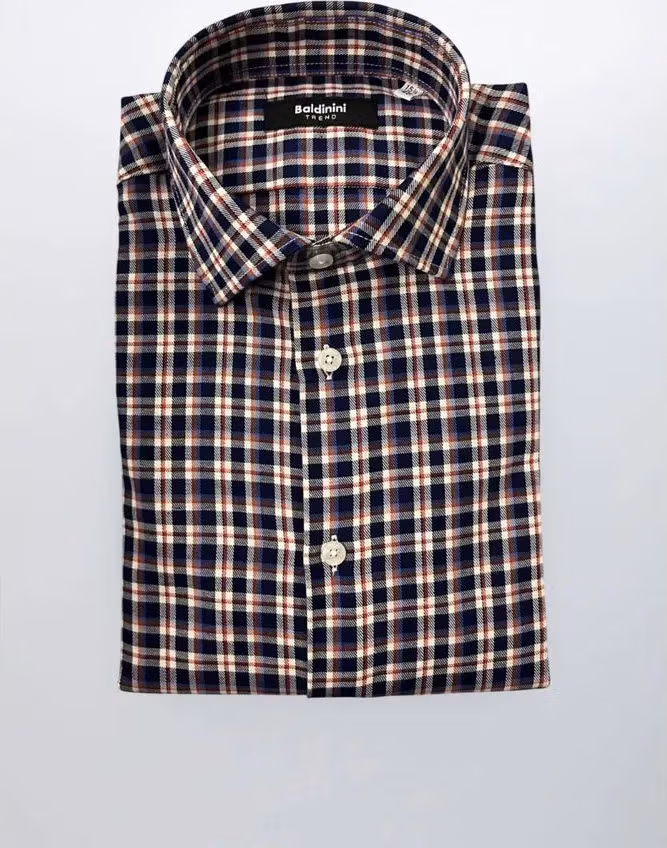 Baldinini Trend Multicolor Cotton Men Shirt