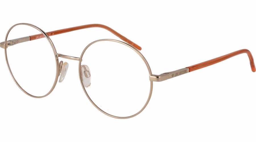 Love Moschino Gold Metal & Plastic Glasses (Frames)
