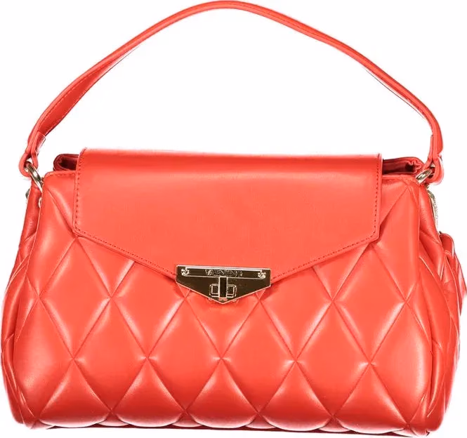 Mario Valentino Rosso Polyurethane Women's Bag with Adjustable Shoulder Strap