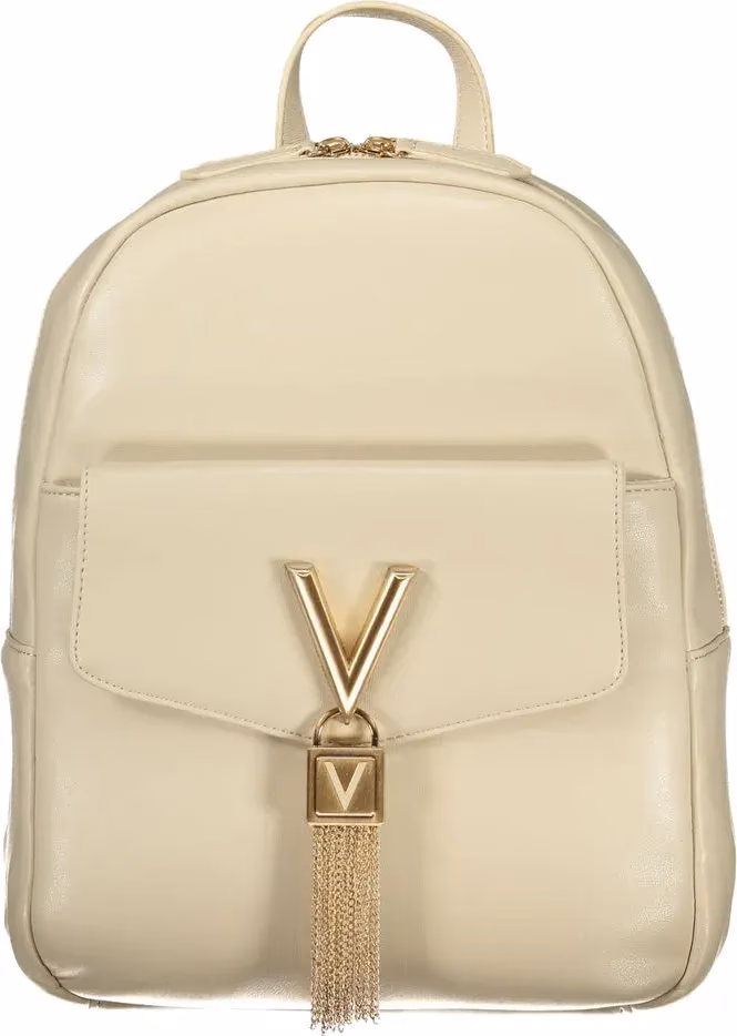 Mario Valentino Beige Polyurethane Women's Backpack