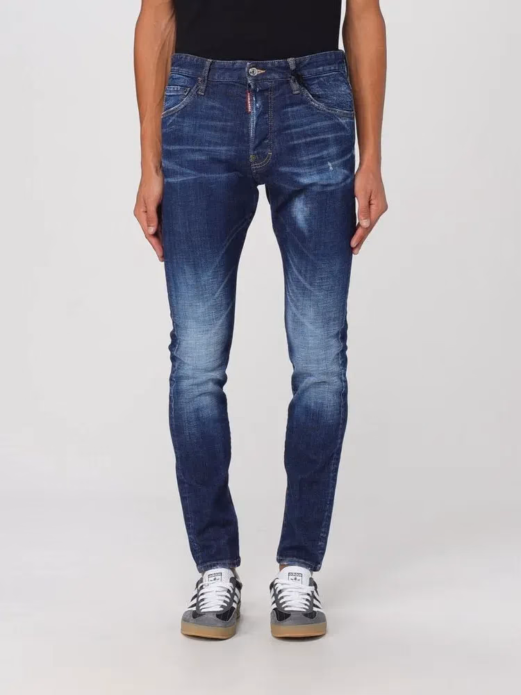 Dsquared² Blue Cotton Skinny Jeans