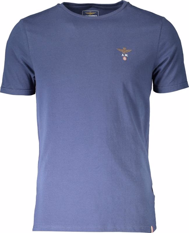 Aeronautica Militare Blu Cotton Men T-Shirt