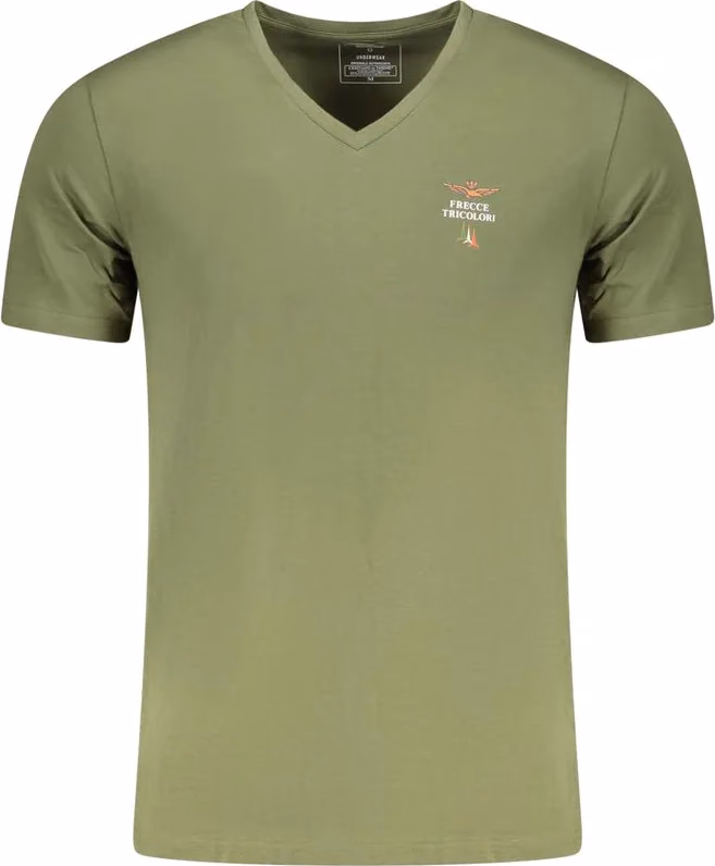 Aeronautica Militare Verde Cotton Men's T-Shirt