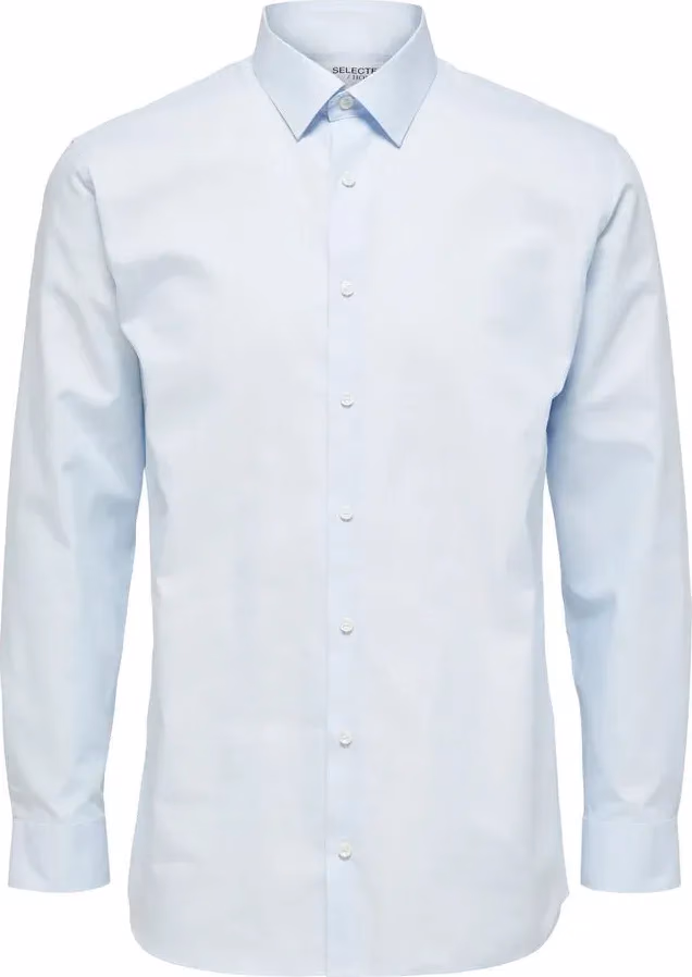 Selected Blue Cotton Dress Shirt