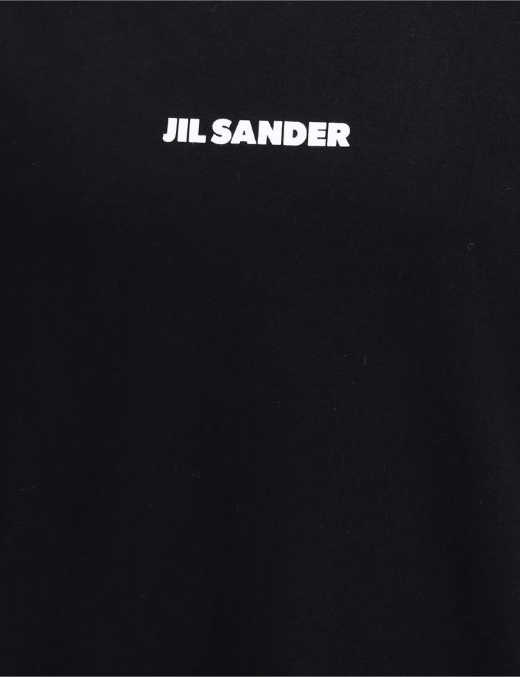 Jil Sander Black Cotton T-Shirt
