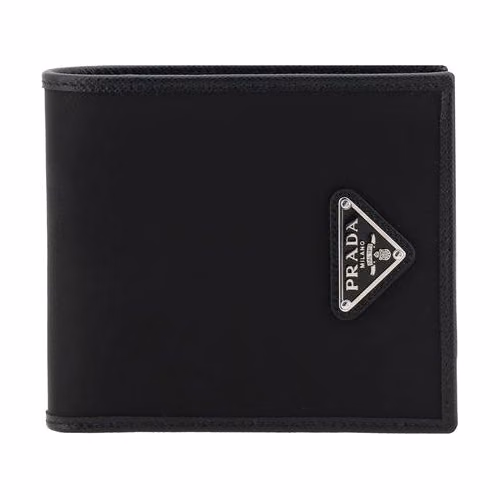 Prada Black Recycled Polyamide Wallet