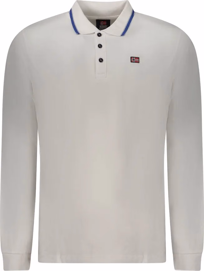 Norway 1963 Bianco Cotton Men Polo Shirt