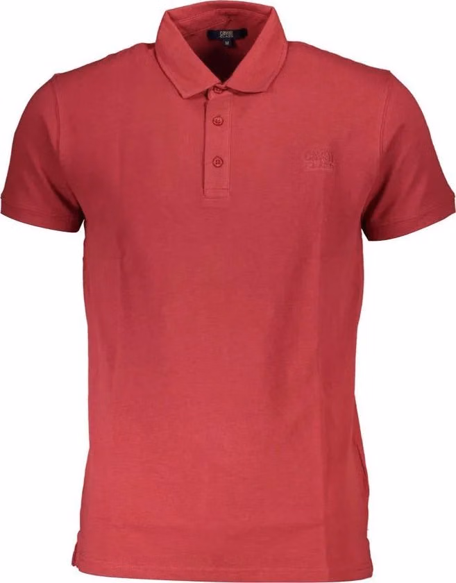 Cavalli Class Multicolor Cotton Polo Shirt